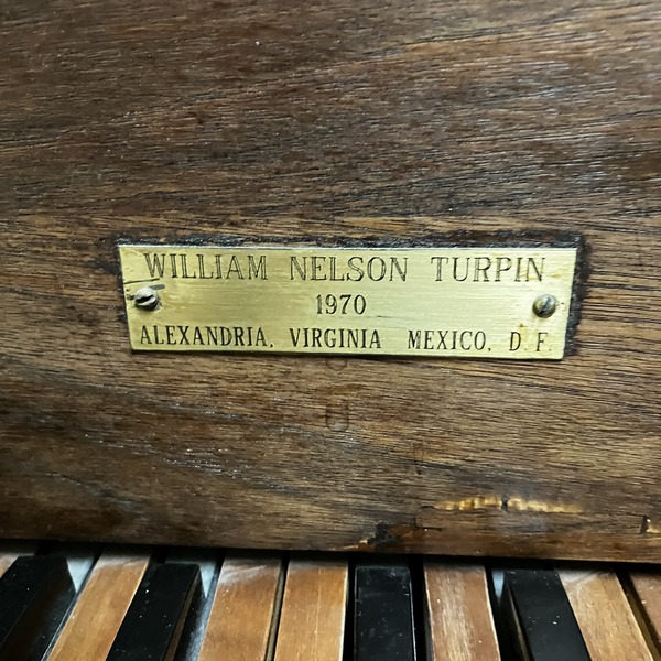 WILLIAM NELSON TURPIN. 1970. ALEXANDRIA. VIRGINIA. MEXICO. D.F.